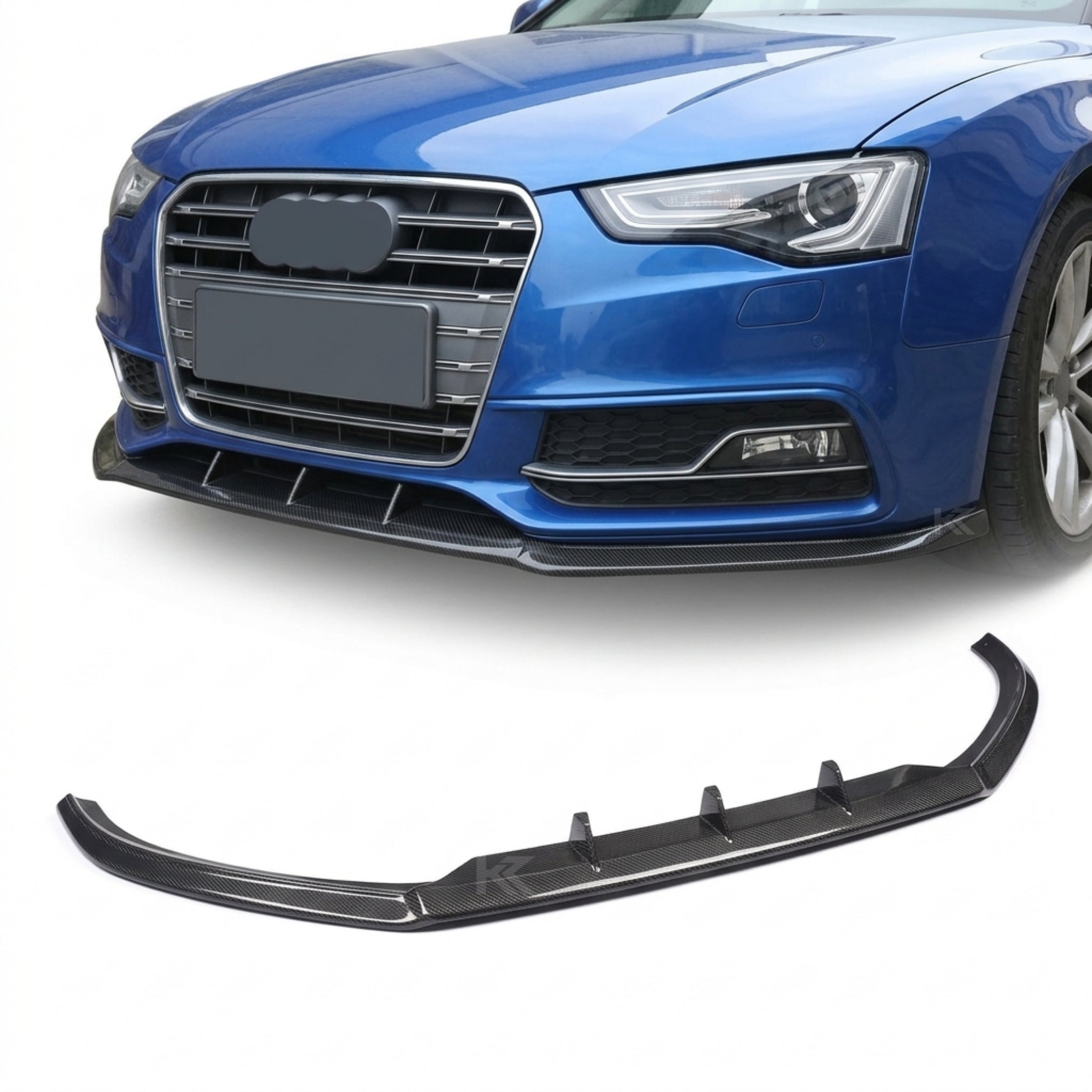 Audi S5 8T Facelift Carbon Fiber Front Bumper Lip 2012 - 2016