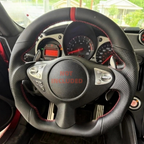 Leather / Hydro Carbon Steering Wheel for Nissan 370Z Z34 2008-2021