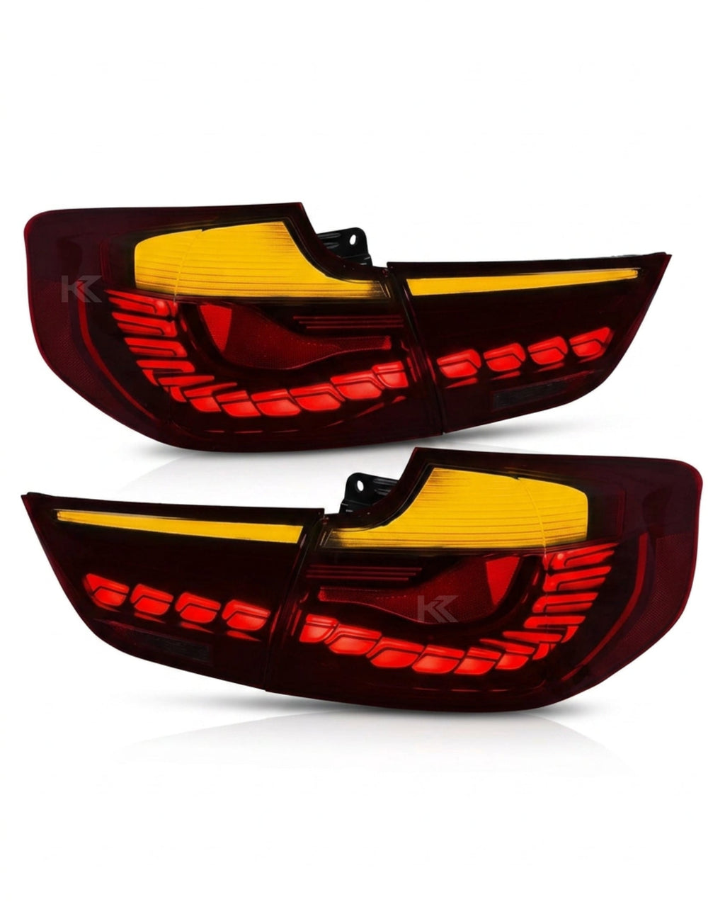 BMW 3-Series F34 Gran Turismo (GT) Red /or/ Smoke GTS OLED Style Tail Lights 2012-2016