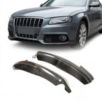 Audi A4 B8 Carbon Fiber Gloss Black Front Bumper Splitter 2012 - 2016