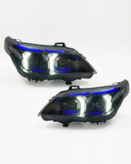 BMW 5 Series E60 Snake Eye LED Headlight Assembly with Dual-Color DRL 2003 - 2010