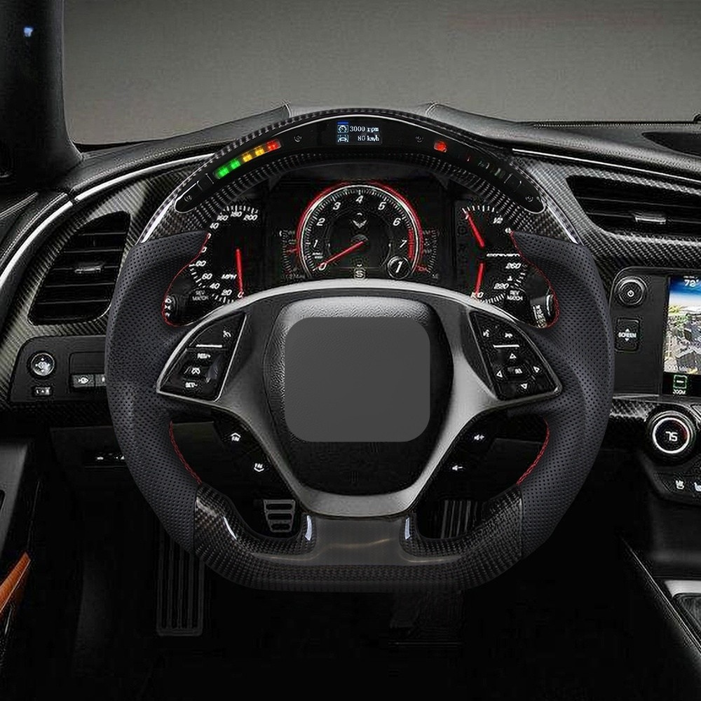 Real Carbon Fiber LED Steering Wheel for Chevrolet Corvette C7 2014-2019