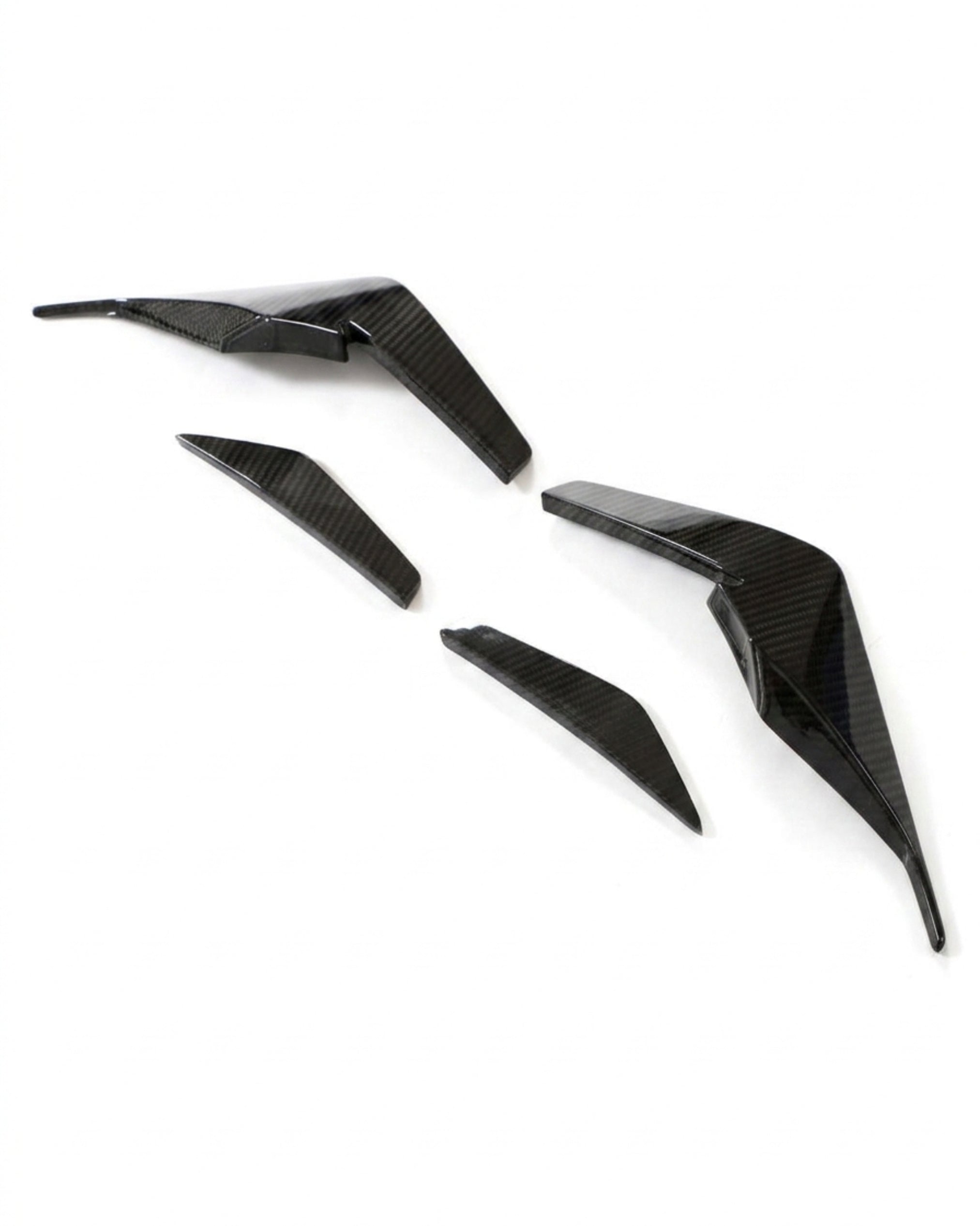 Audi R8 V10 GT / Performance Coupe 4S Gen 2 Facelift Dry Carbon Fiber Front Bumper Canards 2022 - 2023
