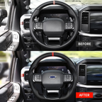 Real Carbon Fiber Steering Wheel for Ford F-150 & SVT Raptor 2009–2014