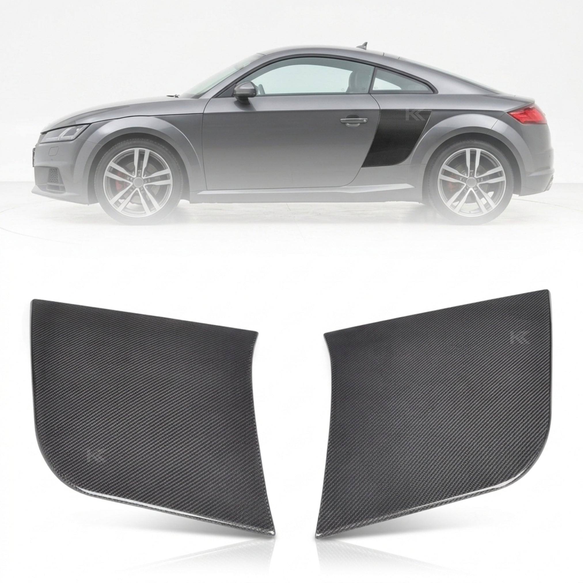 Audi TT MK3 (8S) Carbon Fiber Side Blades – R8-Inspired (2015–2017 Coupe)