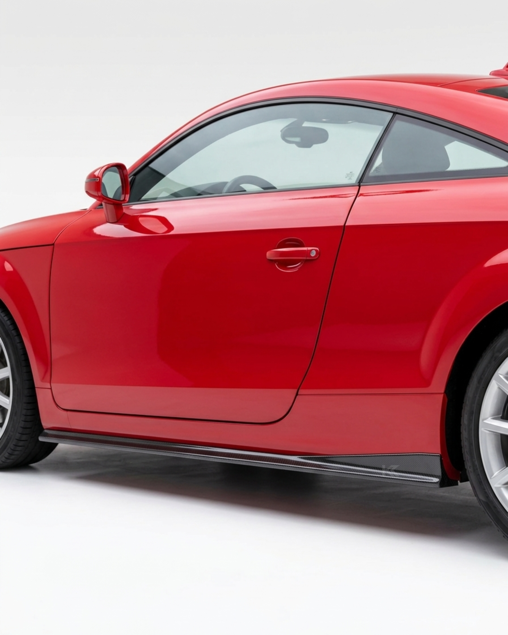 Audi TT 8J MK2 Carbon Fiber Side Skirt Extensions – Coupe (2008–2011)