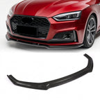 Audi A5 / S5 B9 Carbon Fiber Front Lip – M-Style Splitter (2017–2019 Coupe & Sportback)