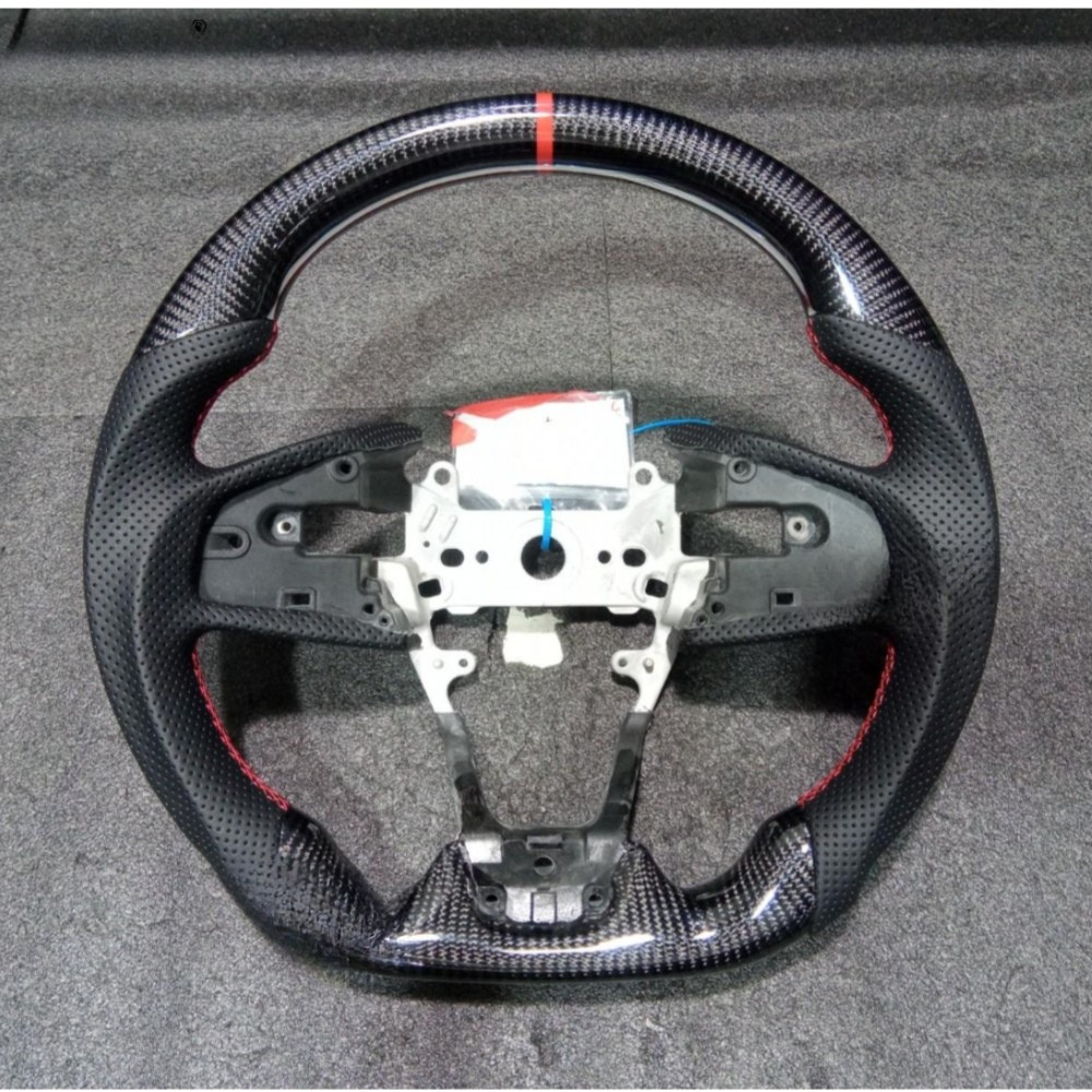 Real Carbon Fiber Steering Wheel for Honda Civic 10th Gen FK8 Type R 2016-2021