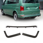 VW Transporter T6 Carbon Fiber Rear Bumper Lip Extension – Gloss Black (2015–2020)