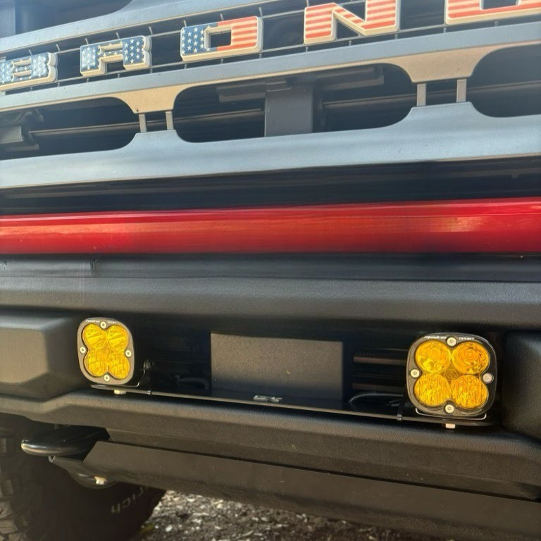 2021-2023+ Ford Bronco Stock Plastic Bumper Dual Light Mount By Gatekeeper Off-Road