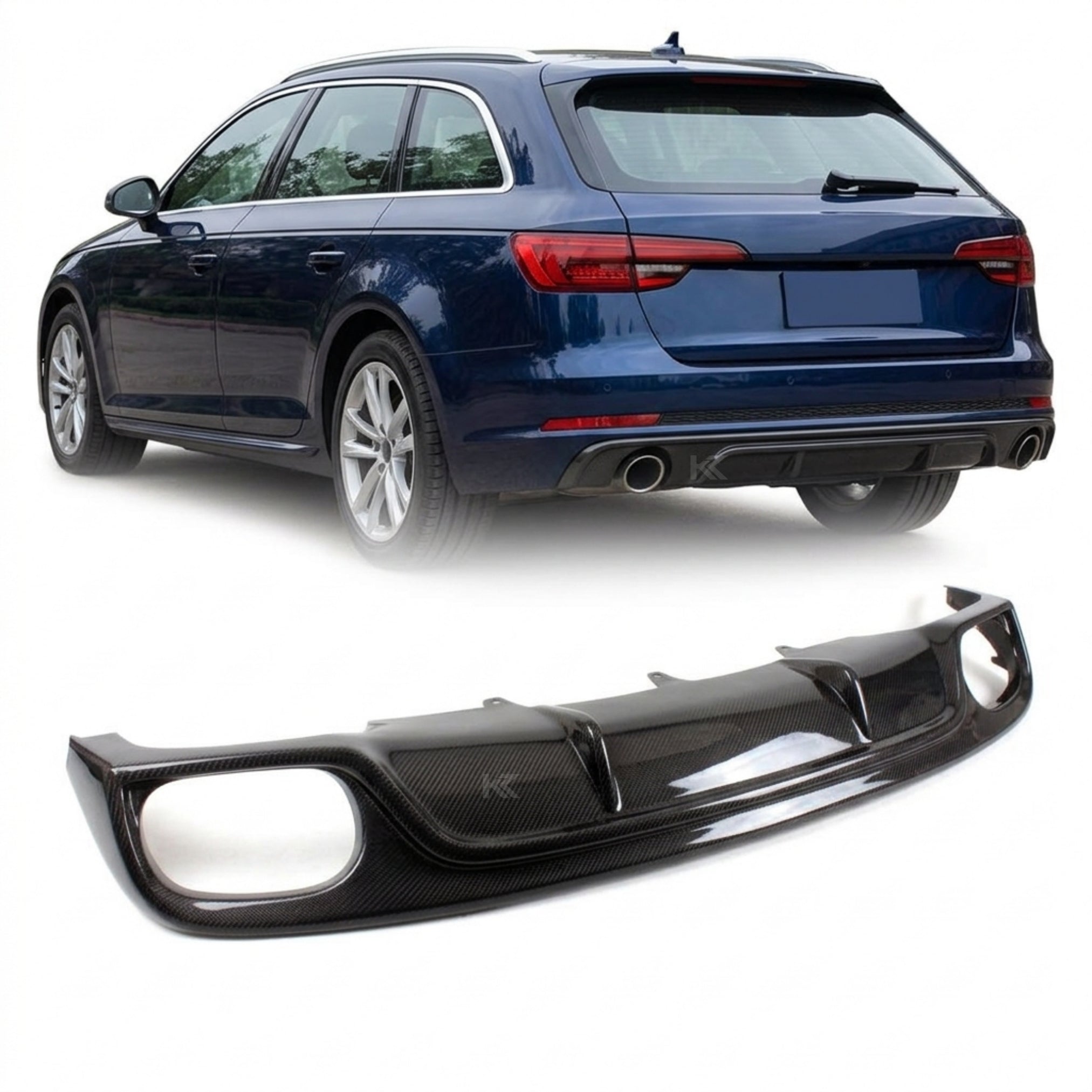 Audi A4 B9 Avant (2017-2019) Carbon Fiber Diffuser – Performance Diffuser Extension