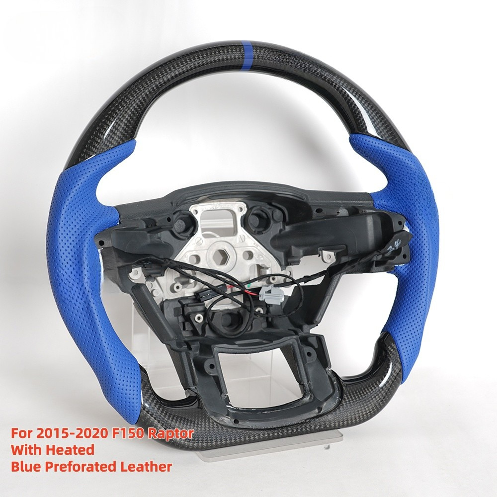 Heated Carbon Fiber Steering Wheel for Ford F150 Raptor SVT 2015-2020