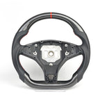 Real Carbon Fiber Sport Steering Wheel for Tesla Model S 2014–2020 & Model X 2016–2020 Black Leather Heated