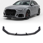 Audi RS3 8V Sedan (2017-2019) Carbon Fiber Front Lip – Facelift RS3 Bumper Front Lip