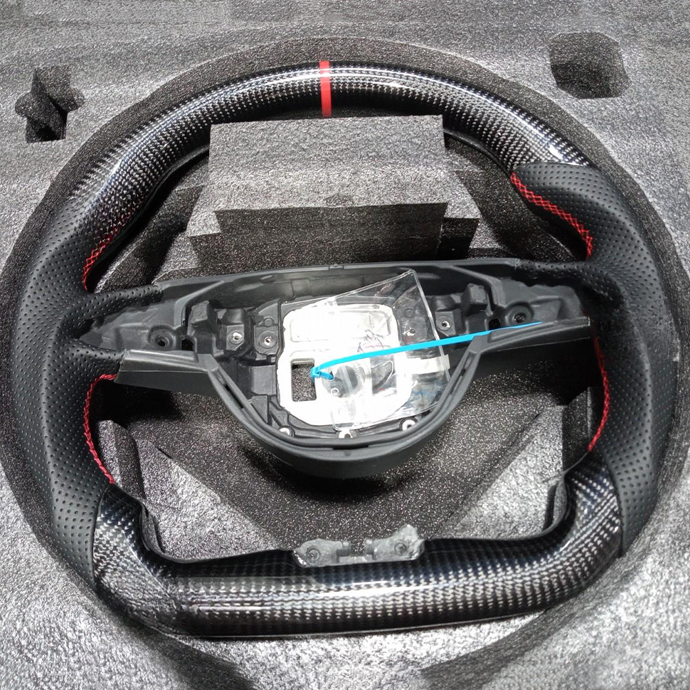 Real Carbon Fiber Steering Wheel for Mercedes-Benz W205 W213 W246 C292 C-Class (Non-Heated & Non-Vibration)