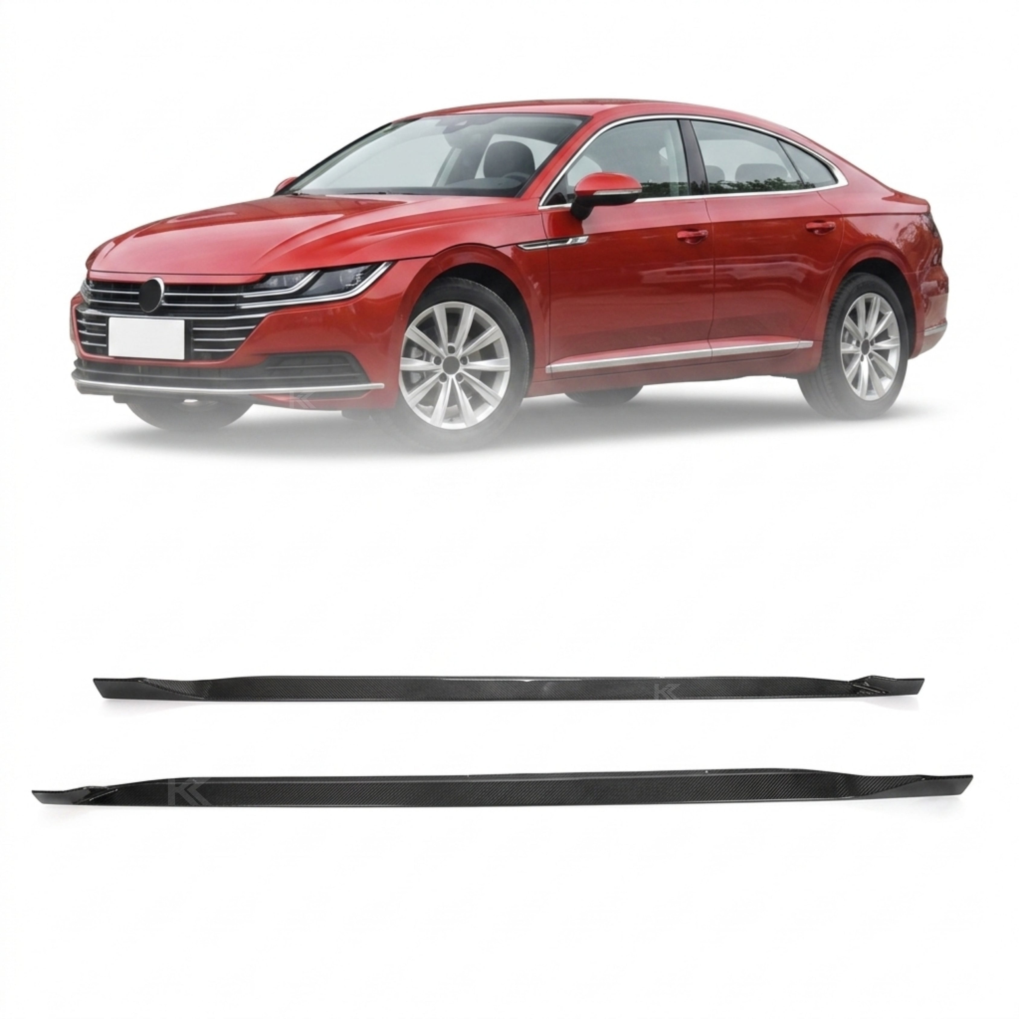 VW Arteon Carbon Fiber Side Skirt Winglets – Hatchback (2019–2020)