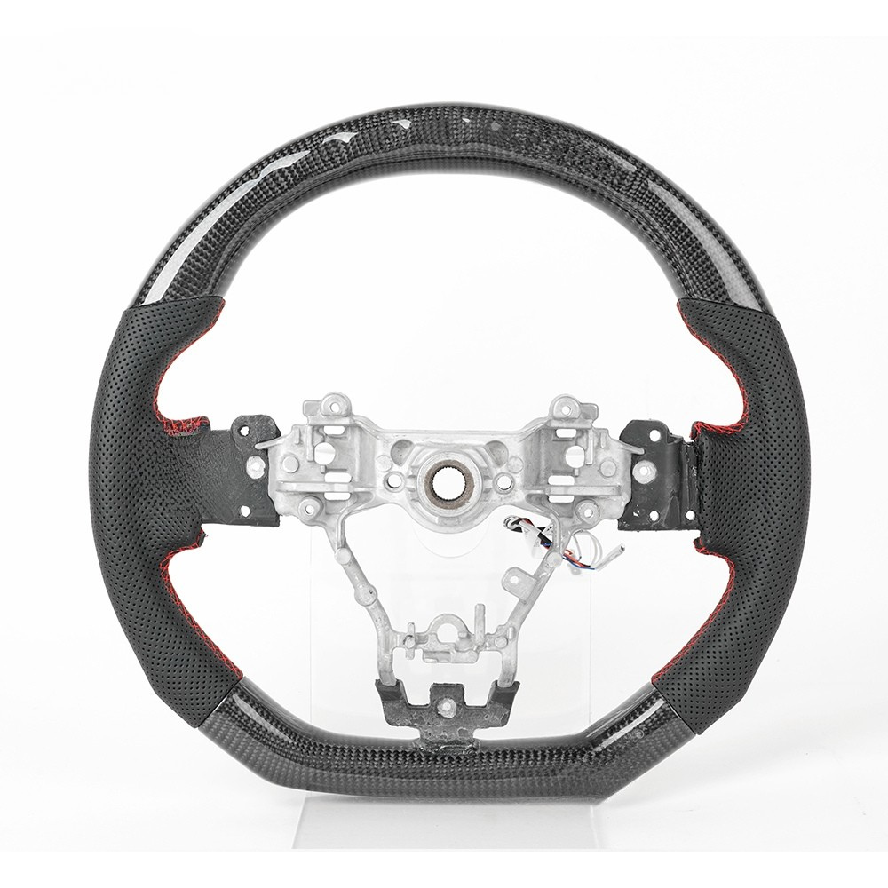 LED Real Carbon Fiber Steering Wheel for Subaru WRX STI S209 2015-2021