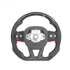 Glossy Forged Carbon Fiber Steering Wheel for Dodge Charger, Challenger & Durango 2015-2025