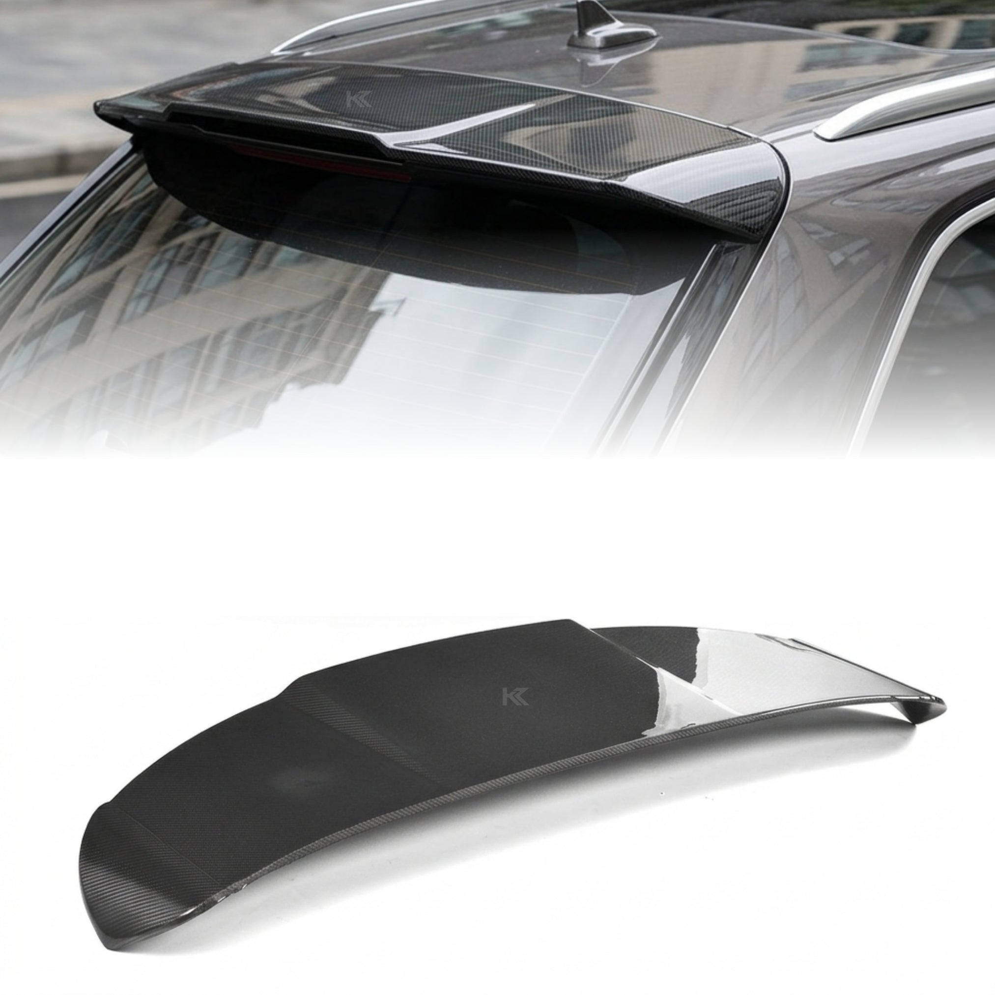 Audi Q7 / SQ7 (4M) Carbon Fiber Rear Roof Spoiler – S-Line Style (2016–2018)