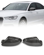 Audi A6 C7 / S6 Carbon Fiber Mirror Cap Housings 2011 - 2018