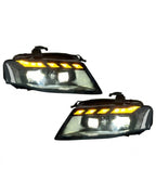Audi A4 RS Style LED Headlight Assembly with Daytime Running Lights 2008 - 2012