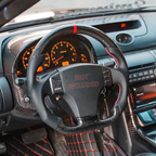 Glossy Carbon Fiber Steering Wheel for Infiniti G35 2004-2007