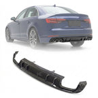 Audi A4 B9 S-Line / S4 B9 Sedan Carbon Fiber Sport Rear Bumper Lip 2017 - 2019