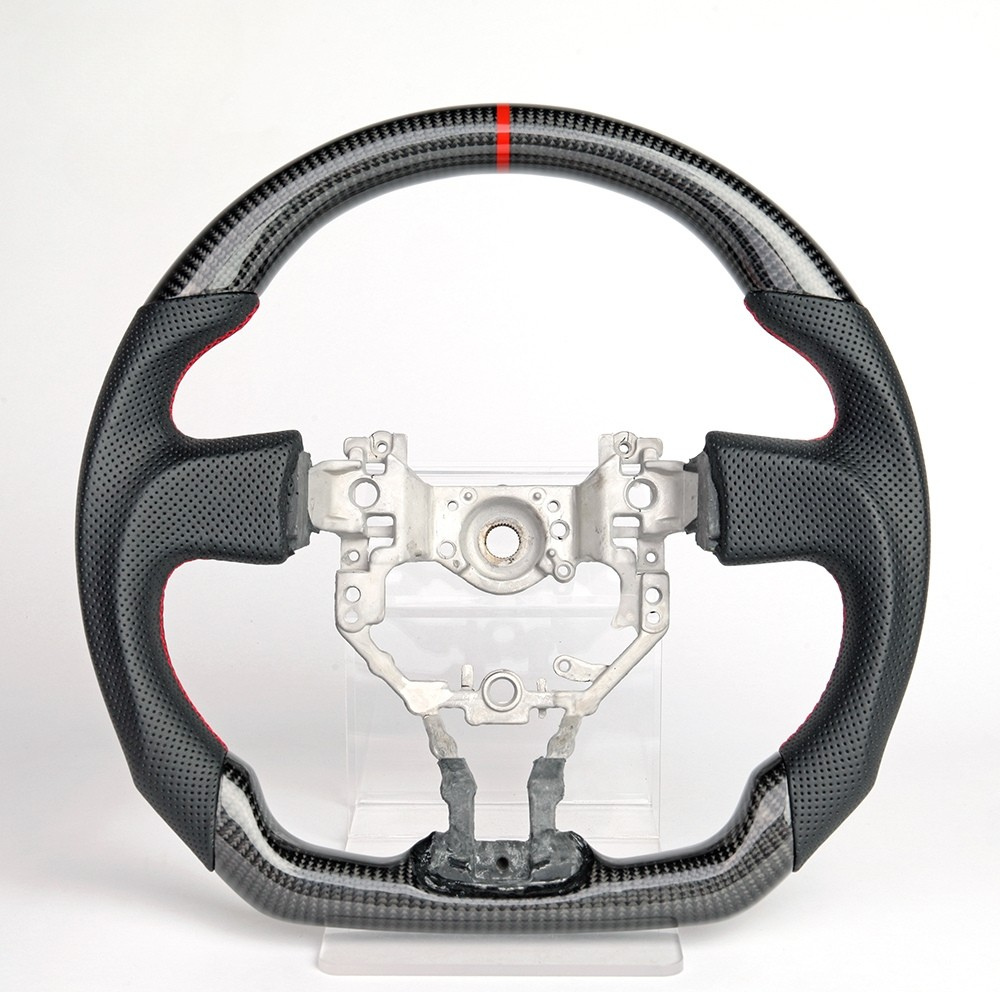 Real Carbon Fiber Steering Wheel for Toyota 86, Subaru BRZ ZC6 & Scion FR-S 2012–2016 Full Leather (Non-Heated)