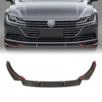 VW Arteon Carbon Fiber Front Lip Splitter – Gloss Black (2017–2021)