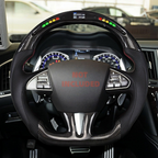 LED Carbon Fiber Steering Wheel for Infiniti Q50 / Q50L / QX50 2013-2016