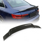 Audi A4 B9 / S4 B9 Sedan (2017-2019) Carbon Fiber Ducktail Trunk Spoiler – R Style Rear Lip