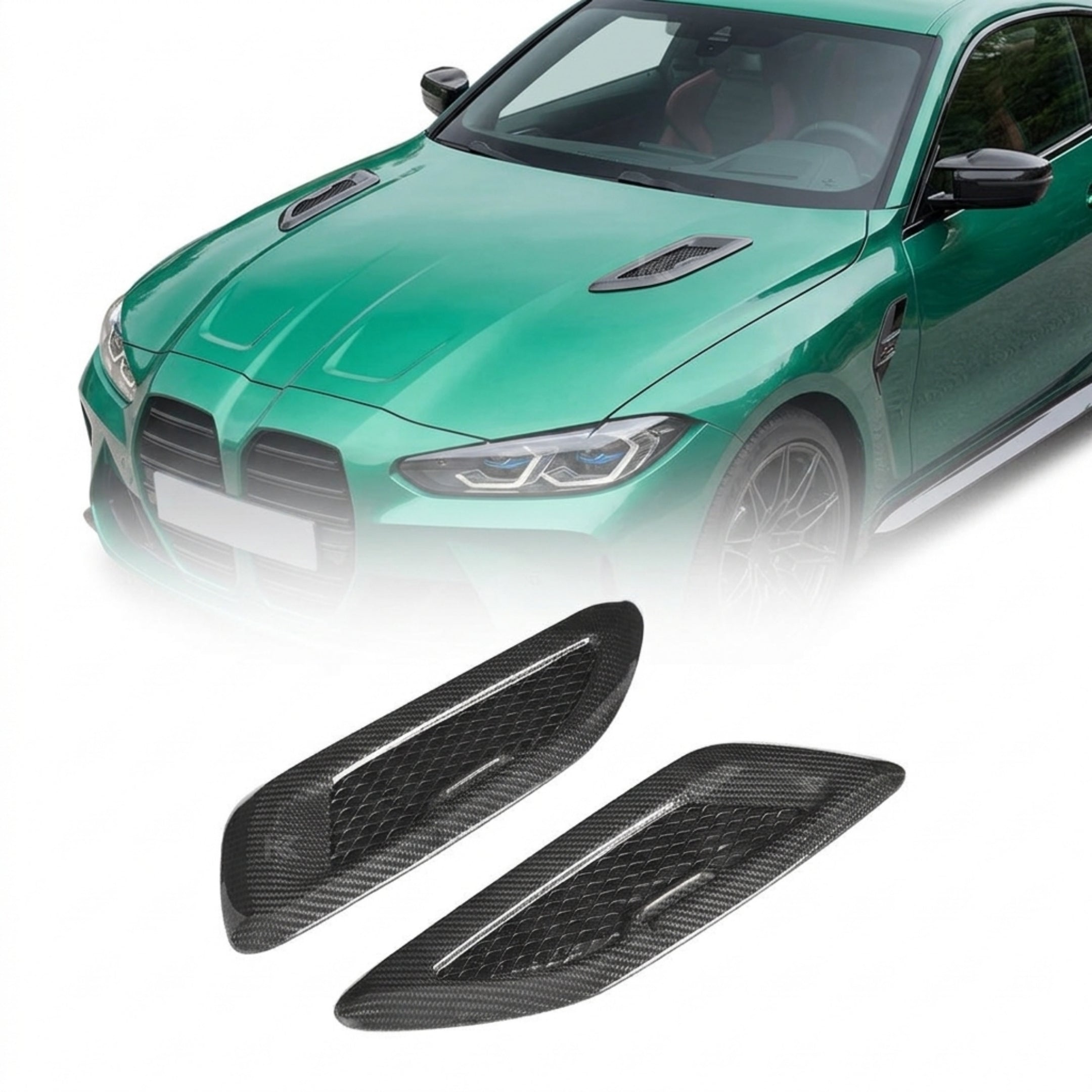 Carbon Fiber Universal Engine Hoods Vents for BMW F80 M3 F82 M4 F87 M2 F90 M5 G30