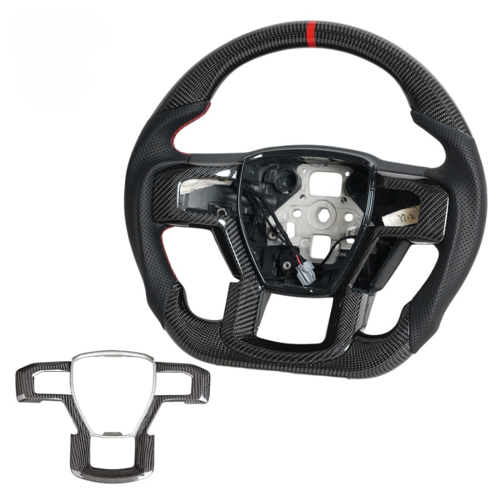 Real Carbon Fiber Heated Steering Wheel for Ford F-150 XL, XLT & SSV 2015-2020