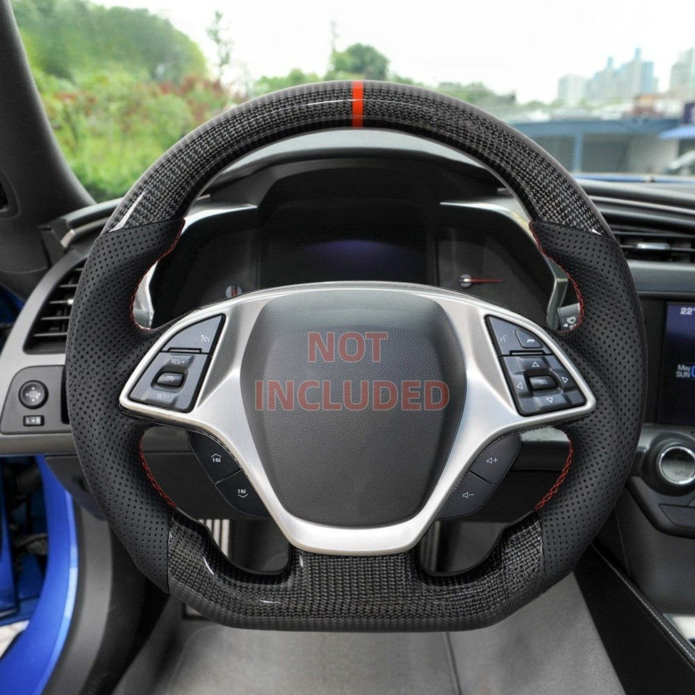 Real Carbon Fiber Steering Wheel for Chevrolet Corvette C7 2014-2018
