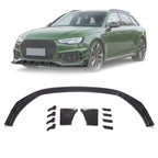 Audi RS4 B9 Front Lip – Prepreg Dry Carbon Fiber Center Splitter (2019)