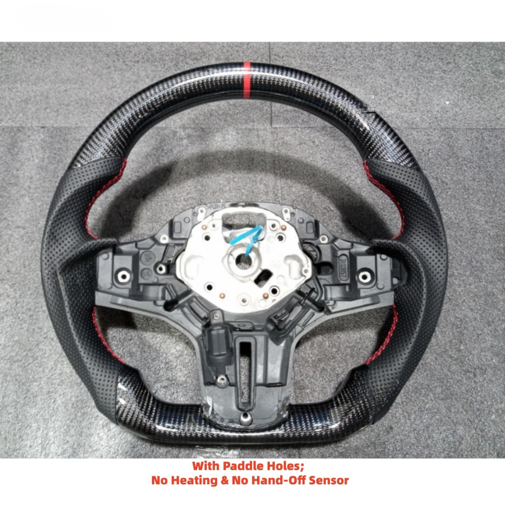 Real Carbon Fiber M Sport Steering Wheel for BMW G30 G32 G38 G11 G12 G14 G15 G05 & G07 (Non-Heated)