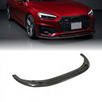 Audi A5 S-Line / S5 B9.5 Carbon Fiber Front Lip – Gloss Black Splitter (2020–2022)