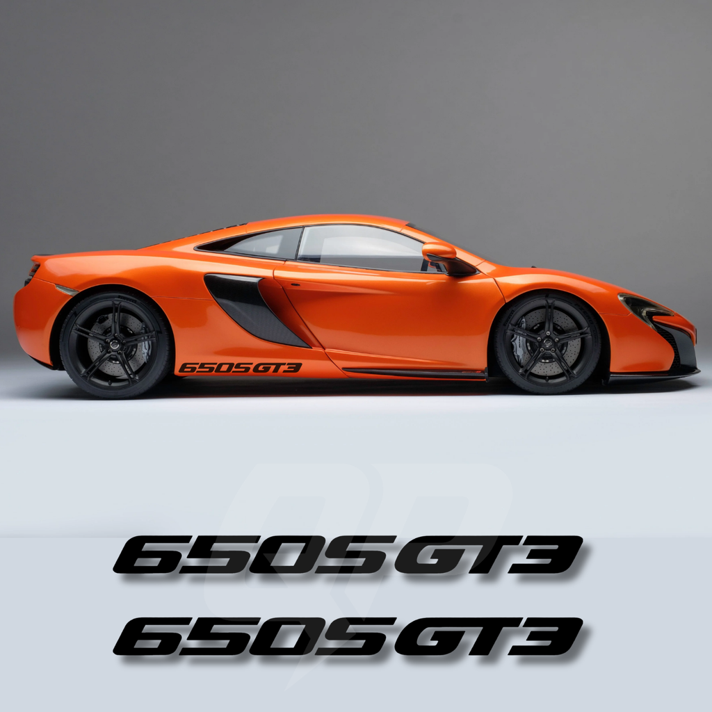 McLaren 650S GT3 Side Script Decals
