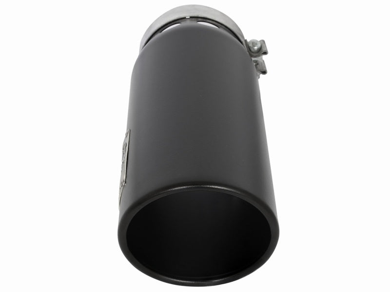 aFe MACHForce XP Cat-Back SS-304 5in Interooled Exhaust Tip 5in In x 6in Outx16inL Bolt-On Right Blk