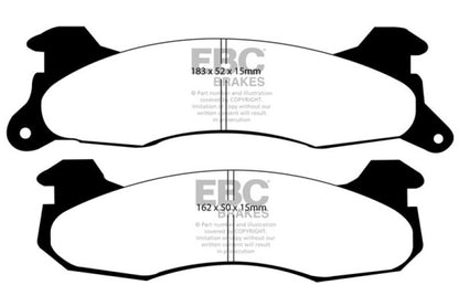 EBC 83-93 Ford Mustang 2.3 (Rear Rotors) Ultimax2 Rear Brake Pads