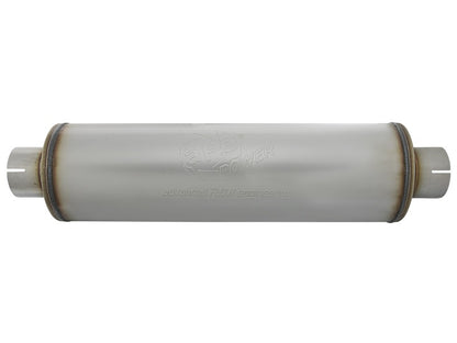 aFe MACH Force-Xp 409 SS Muffler 3-1/2in ID Center/Center x 7in Dia x 24in L - Round Body