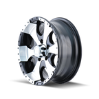 ION Type 136 14x6 / 5x114.3 BP / 0mm Offset / 83.82mm Hub Black/Machined Wheel