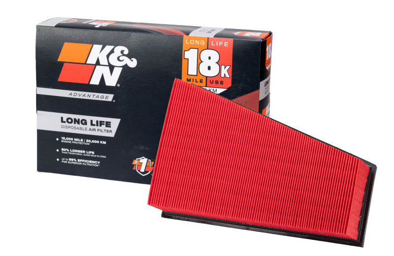 K&N Advantage Air Filter 18K Miles Mercedes Benz B180 L4-1.6L F/I 2012-2017