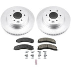 Power Stop 16-22 Nissan Titan XD Front Z17 Coated Brake Kit