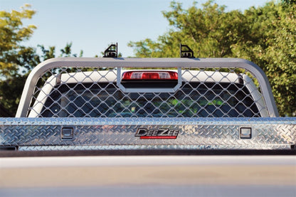 Deezee 15-23 Chevrolet Colorado Cargo Management Cab Rack - Silver Mesh