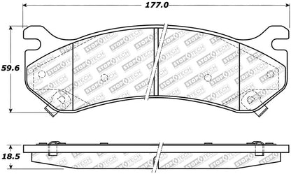 StopTech Street Select Brake Pads - Front