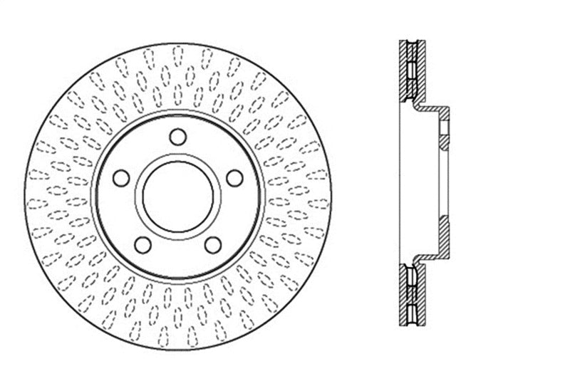 StopTech Drilled Sport Brake Rotor