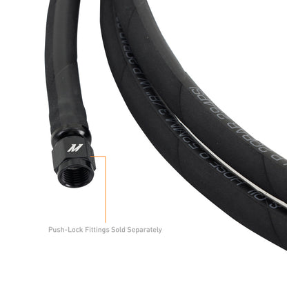 Mishimoto Push Lock Hose, Black, -4AN, 240in Length