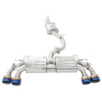 Invidia 2022+ Volkswagen Golf R MK8 76mm R400 Valved Cat Back Exhaust Rolled TI Tips