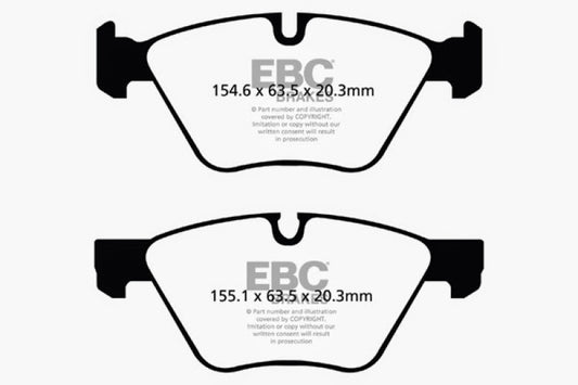 EBC 09+ BMW Z4 3.0 (E89) Ultimax2 Front Brake Pads